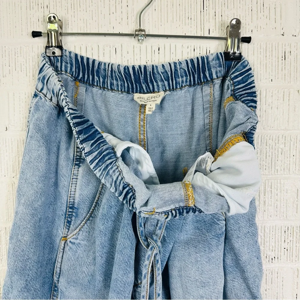 Pilcro Beachy High-Rise Parachute Jeans | Baggy Denim | Coastal Cowgirl Small - Picture 6 of 10